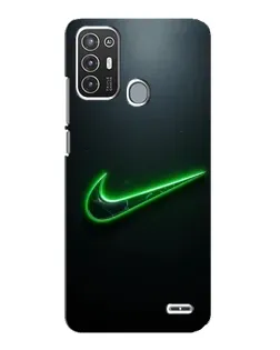 Чохол для ZTE Blade A72 з картинкою «Неоновий контур Nike»