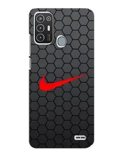 Чохол для ZTE Blade A72 з картинкою «Nike — карбонова сітка»
