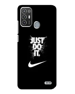 Чехол для ZTE Blade A72 с картинкой «Текстовый принт Nike»