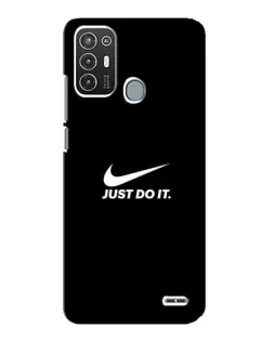 Чехол для ZTE Blade A72 с картинкой «Минимализм от Nike»