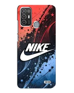 Чехол для ZTE Blade A72 с картинкой «Градиентный принт Найк»