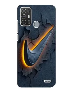 Чехол для ZTE Blade A72 с картинкой «Объемный логотип Найк»