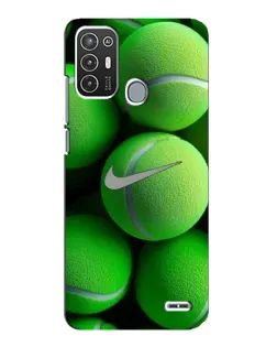 Чехол для ZTE Blade A72 с картинкой «Теннисные мячи Найк»