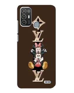 Чехол для ZTE Blade A72 с картинкой «LV и Микки Маус»