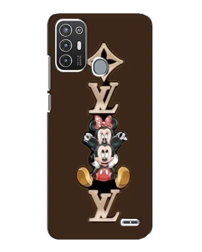 Чехол для ZTE Blade A72 с картинкой «LV и Микки Маус»