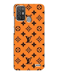 Чехол для ZTE Blade A72 с картинкой «Оранжевый стиль LV»
