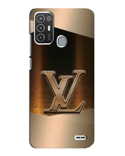 Чехол для ZTE Blade A72 с картинкой «LV — золотое сияние»
