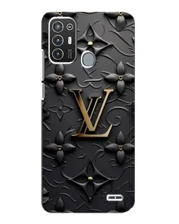 Чехол для ZTE Blade A72 с картинкой «Кожаная текстура LV»
