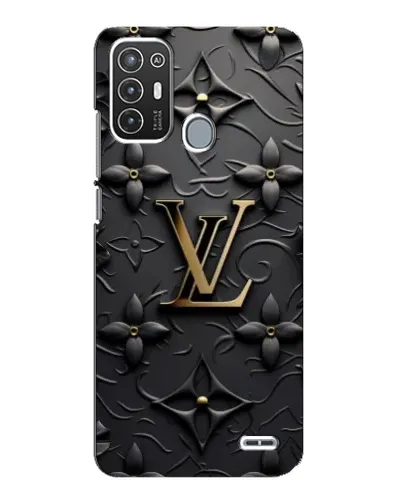 Чехол для ZTE Blade A72 с картинкой «Кожаная текстура LV»