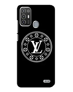 Чехол для ZTE Blade A72 с картинкой «LV — печать стиля»