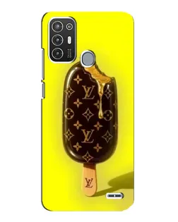 Чехол для ZTE Blade A72 с картинкой «Мороженое от LV»