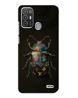 Чехол для ZTE Blade A72 с картинкой «LV — мраморный принт»