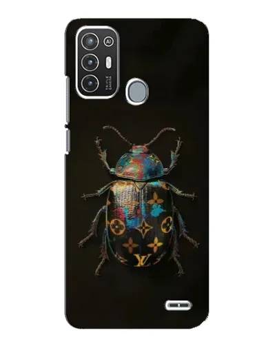Чехол для ZTE Blade A72 с картинкой «LV — мраморный принт»