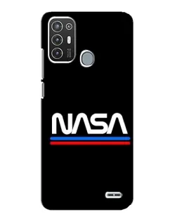 Чохол для ZTE Blade A72 з картинкою «NASA — класика Red Blue»