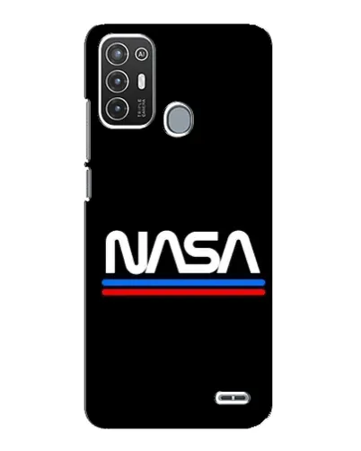 Чехол для ZTE Blade A72 с картинкой «NASA — классика Red Blue»