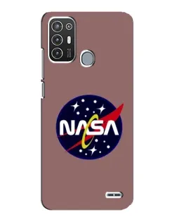 Чехол для ZTE Blade A72 с картинкой «NASA — ретро космос»