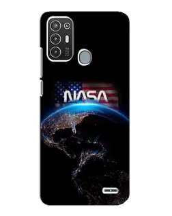 Чехол для ZTE Blade A72 с картинкой «Земля из космоса NASA»