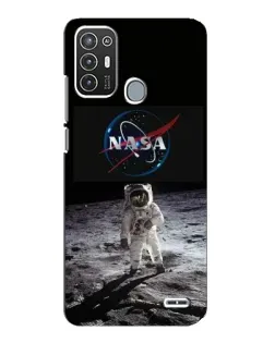 Чехол для ZTE Blade A72 с картинкой «Астронавт на Луне»