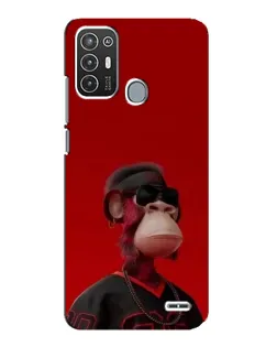 Чохол для ZTE Blade A72 з картинкою «Bored Ape в червоному»