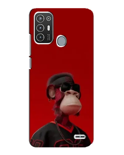 Чехол для ZTE Blade A72 с картинкой «Bored Ape в красном» Чехол для ZTE Blade A72 с картинкой «Bored Ape в красном»