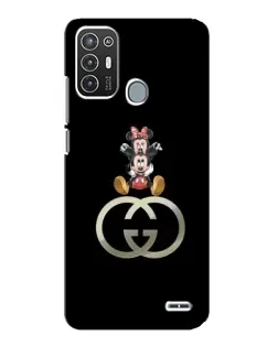 Чехол для ZTE Blade A72 с картинкой «Минни Маус на лого»