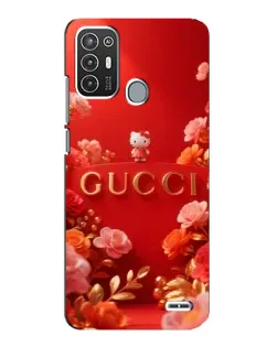 Чехол для ZTE Blade A72 с картинкой «Gucci — золотой сад»