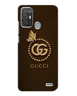 Чехол для ZTE Blade A72 с картинкой «Gucci — золотая бабочка»