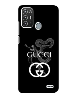Чехол для ZTE Blade A72 с картинкой «Gucci — серебряная змея»