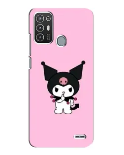 Чехол для ZTE Blade A72 с картинкой «Kuromi — розовая нежность»