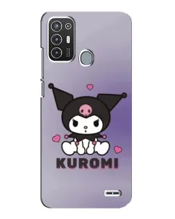 Чехол для ZTE Blade A72 с картинкой «Kuromi — фиолетовый арт»