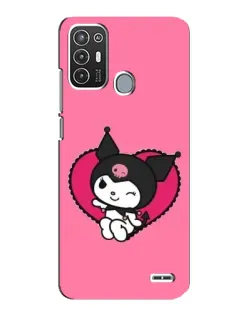 Чехол для ZTE Blade A72 с картинкой «Kuromi — любовь в сердце»