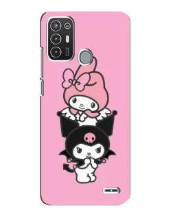 Чехол для ZTE Blade A72 с картинкой «My Melody и Kuromi»