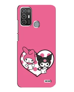 Чехол для ZTE Blade A72 с картинкой «Kuromi и My Melody»