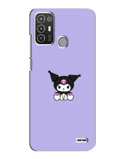 Чехол для ZTE Blade A72 с картинкой «Kuromi — фиолетовый минимализм»