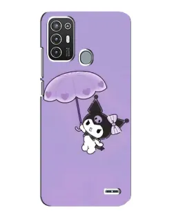 Чехол для ZTE Blade A72 с картинкой «Kuromi с зонтиком»