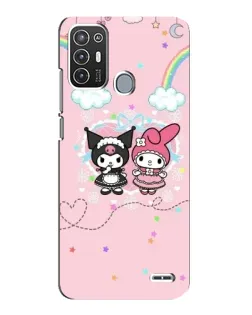 Чехол для ZTE Blade A72 с картинкой «My Melody и Kuromi»