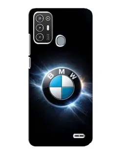 Чехол для ZTE Blade A72 с картинкой «BMW — неоновое сияние»