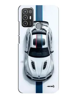 Чехол для ZTE Blade A72 с картинкой «Вид сверху — BMW M»