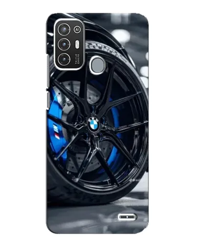 Чехол для ZTE Blade A72 с картинкой «Колесо BMW вблизи»