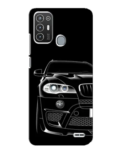 Чехол для ZTE Blade A72 с картинкой «Темный силуэт BMW»