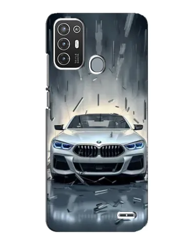 Чехол для ZTE Blade A72 с картинкой «BMW в свете фар»