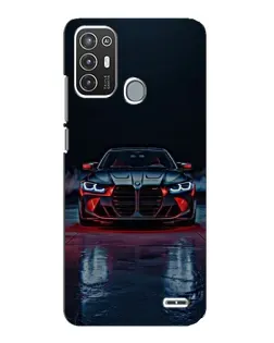 Чехол для ZTE Blade A72 с картинкой «BMW на мокрой дороге»