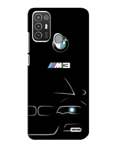 Чехол для ZTE Blade A72 с картинкой «Минималистичный принт BMW M3»