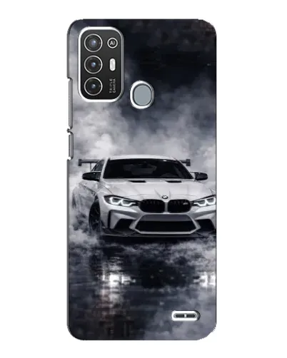 Чехол для ZTE Blade A72 с картинкой «BMW сквозь туман»