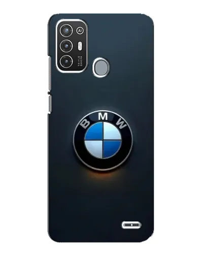 Чехол для ZTE Blade A72 с картинкой «Логотип BMW — минимализм»