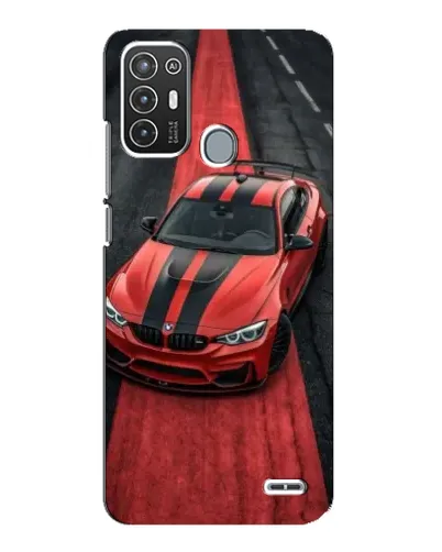 Чехол для ZTE Blade A72 с картинкой «BMW на красной дорожке»