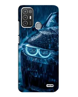 Чехол для ZTE Blade A72 с картинкой «BMW под дождем»