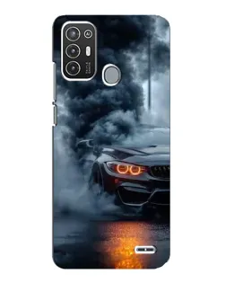 Чехол для ZTE Blade A72 с картинкой «BMW M-Power — абстракция»