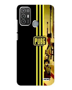 Чехол для ZTE Blade A72 с картинкой «PUBG — камуфляжный шлем»