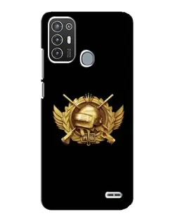 Чехол для ZTE Blade A72 с картинкой «PUBG — оранжевый градиент»